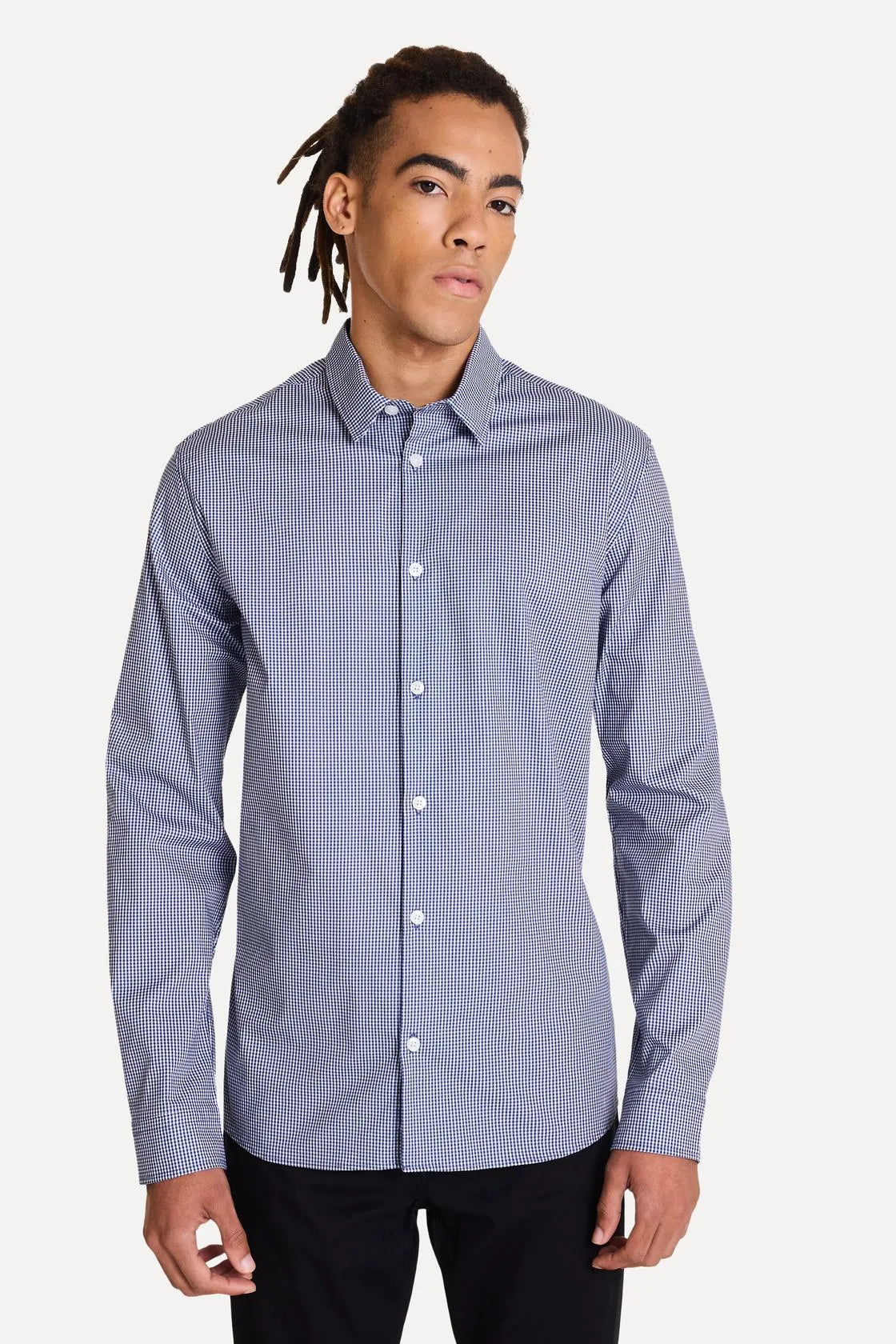 3699 - Camisa ML Tricoline Xadrez