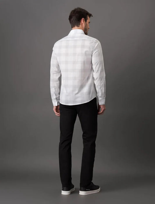 CAMISA MANGA LONGA SLIM LIGTH CHECK XADREZ